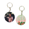 keychain double sided round